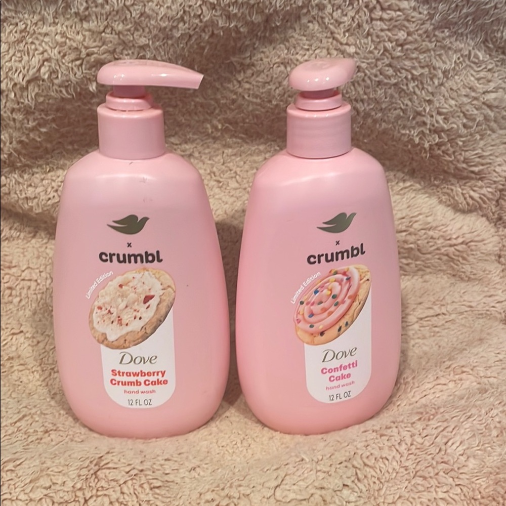 Dove x Crumbl Confetti Cake and Strawberry Crumb Hand Wash - LIMITED EDITION